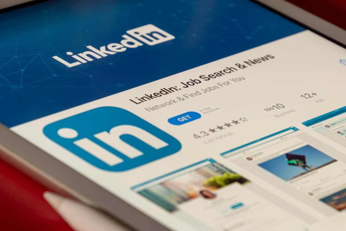 LinkedIn app på surfplatta